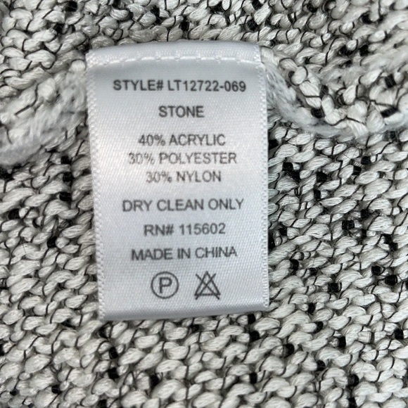 Lush knit stone color poofy soft sweater women size small - Picture 5 of 6